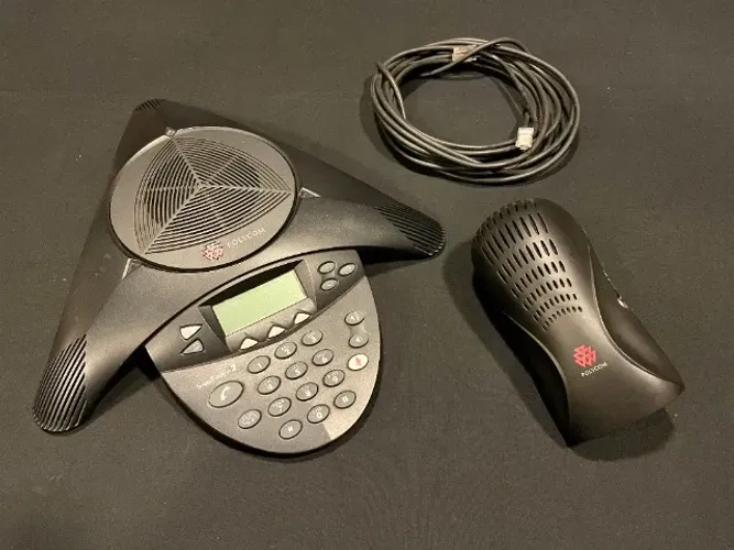 Audioconferência Polycom Soundstation 2 C/visor + Fonte 110v