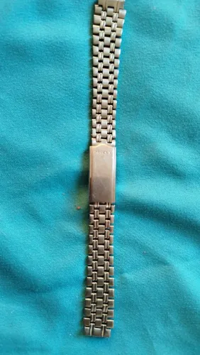 Pulseira antiga de relógio feminino Orient, 15,5 cm de comprimento com limite 12 mm larg