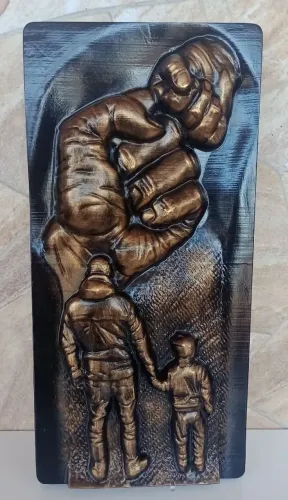  Quadros 3D Pai e Filho Quadro 