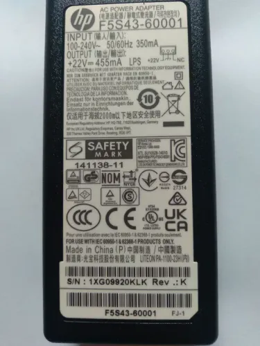FONTE INTERNA IMPRESSORA HP SNPRH-1504-01 F5S43-60001