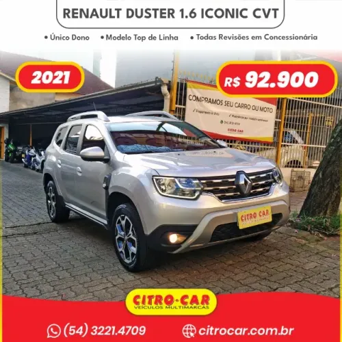 Renault Duster 1.6 Iconic CVT 2021 Único Dono Impecável