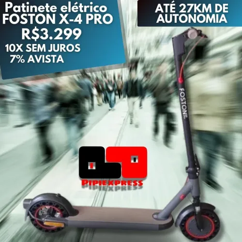 Patinete elétrico Foston X4-Pro!  Até 10x sem juros 