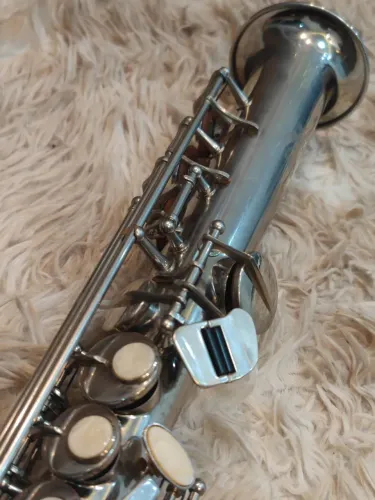 Sax Soprano Eagle Niquelado SP502 Original Usado Revisado Black Friday Nota Fiscal OLXPAY 