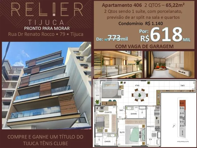 CONDOMÍNIO RELIER Tijuca , Rua Doutor Renato Rocco, Metrô Saens Pena