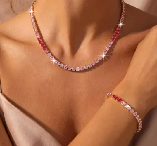 Riviera colorida com pulseira