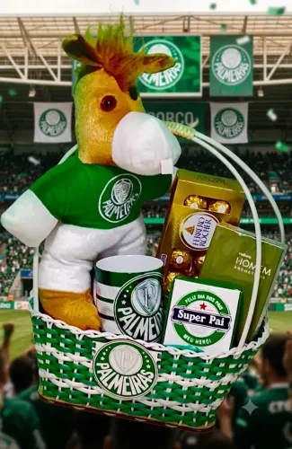 Cestas. Linda Cesta Time Palmeiras