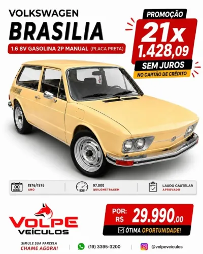 Volkswagen Brasilia 1600 2P 1976
