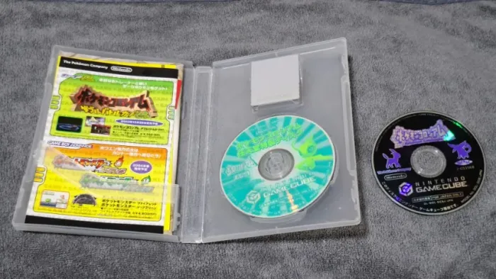 POKÉMON COLOSSEUM + CELEBI SPECIAL/BONUS DISC | CIB | FULL SET + MEMORY CARD