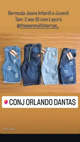 Bermudas Jeans Infantil e Juvenil