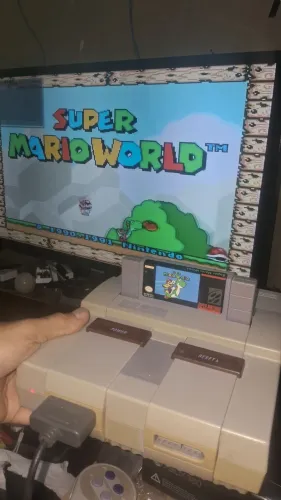 Super Nintendo Fat Ntsc 2 Fitas Completo