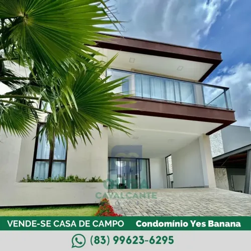 CONDOMÍNIO YES BANANA BANANEIRAS-PB. Casa de alto padrão à venda com 6 suítes e vista para