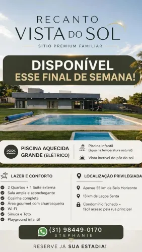 Sítio com Piscina Aquecida