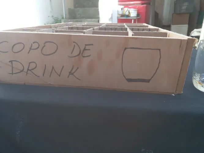Copos de vidro 