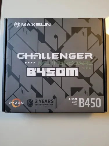 PLACA MÃE MAXSUN CHALLENGER B450M, DDR4, SOCKET AMD AM4, M-ATX - NOVA