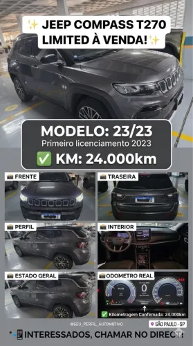 Jeep Compass Limited T270 1.3 TB 4X2 Flex AUT 2023
