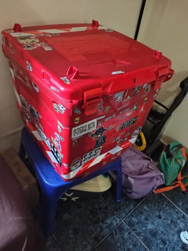 Baú 110l completo para uso