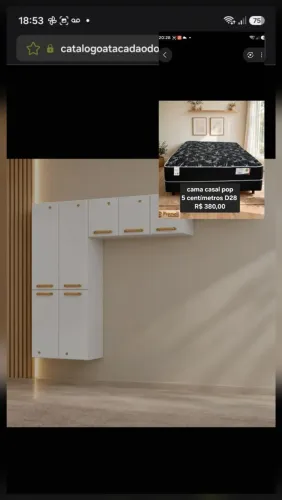 COZINHA TELASUL COMPACTA 09 7P NICHO S/VD DIAMANTE NEW SMART BRANCO