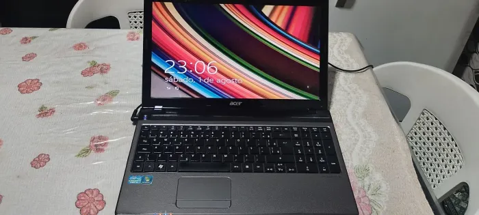 Notetbook acer processador core i3 hd 500 4gb já formatado até 12x cartao