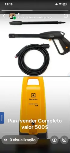Lavadora de alta pressão Electrolux
