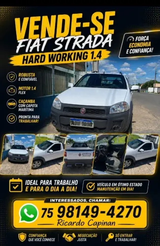 Fiat Strada Working Hard 1.4 Fire Flex 8V CS 2019