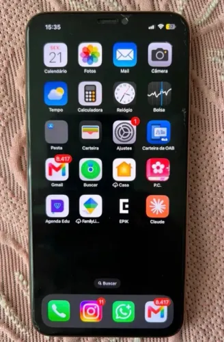 iPhone 11 Pro Max 64G dourado tudo ok tudo funcionado ótimo iPhone entrego Bangu Shopping