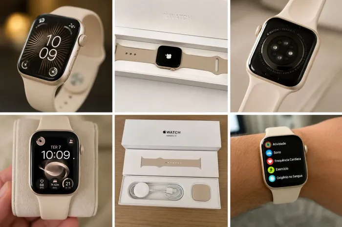 Apple Watch Series 11 - Cor Bege/Areia | Aceito Troca por Notebook