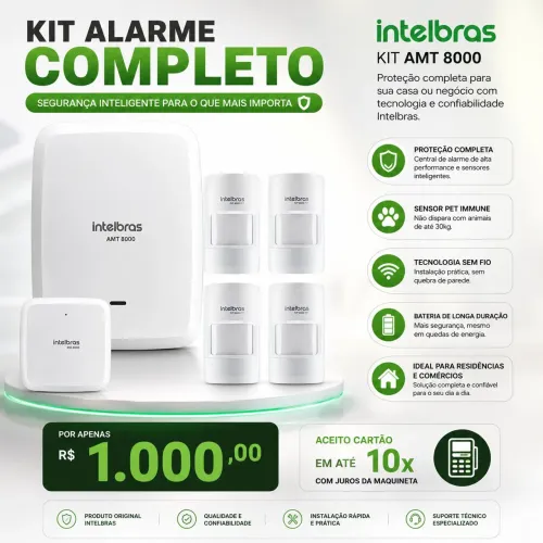 SISTEMA DE ALARME AMT 8000 INTELBRAS
