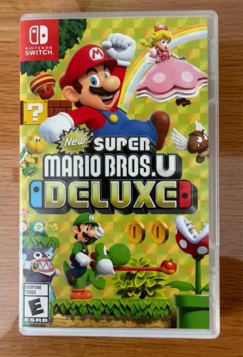 New Super Mario Bros. U Deluxe - Mídia Física Completa Impecável