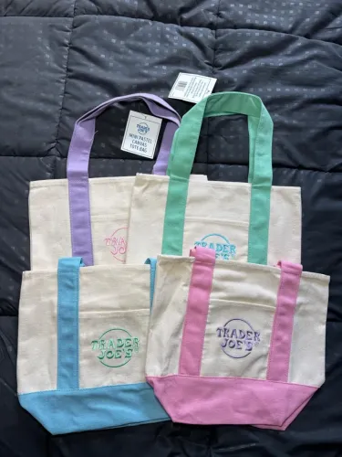 Bolsas Trader Joe?s Mini Tote e Large Tote - Novas com Etiqueta
