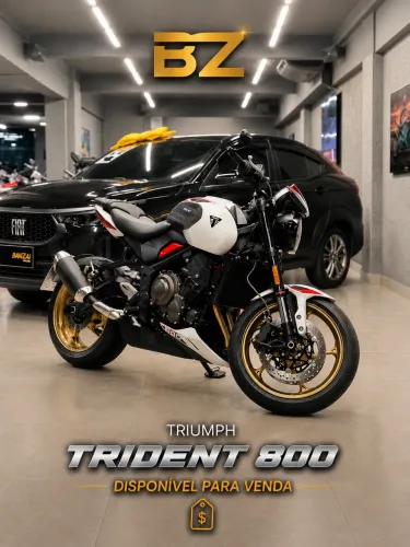 TRIUMPH TRIDENT 800 - Baixo Km - Impecável 