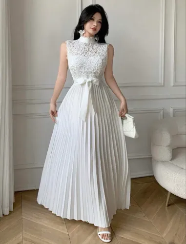 Vestido Social Branco (noivado, casamento civil)