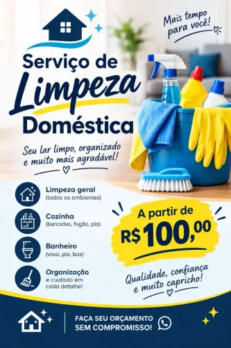 Oferecendo serviço doméstico