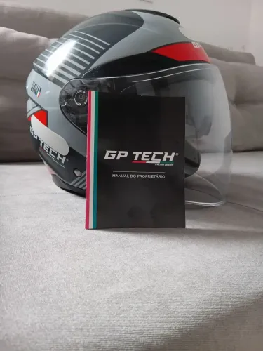 Capacete NOVO GP Tech OF669 Air Cinza