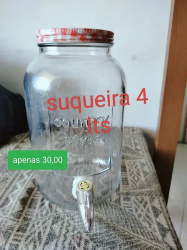 Suqueira de vidro 