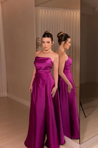 VESTIDO FÚCSIA FORMATURA/ CASAMENTO