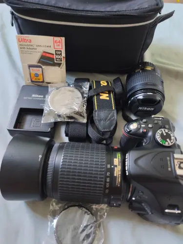 DESAPEGO ? Nikon D5200 Completa + 2 Lentes Nikon + Kit Premium | Impecável OPORTUNIDADE