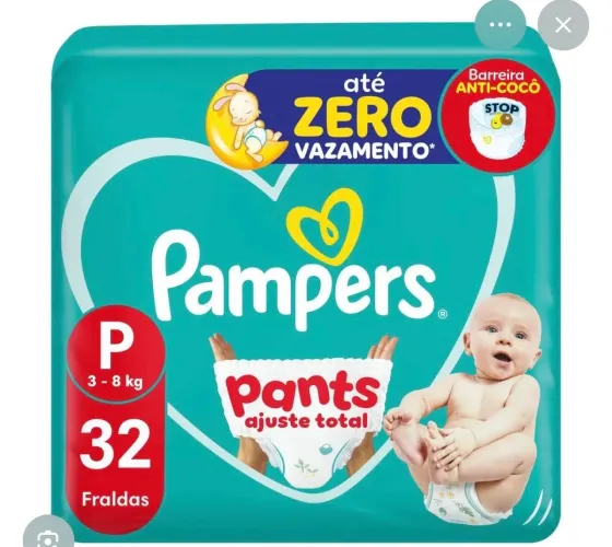 Fralda Pampers P & M