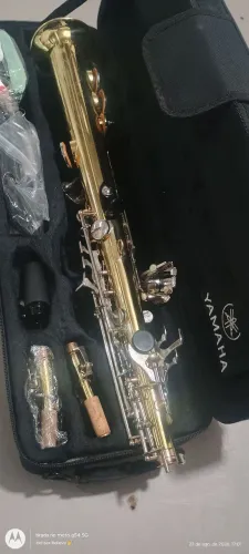 Sax soprano Yamaha modelo 875ex leia a descrição