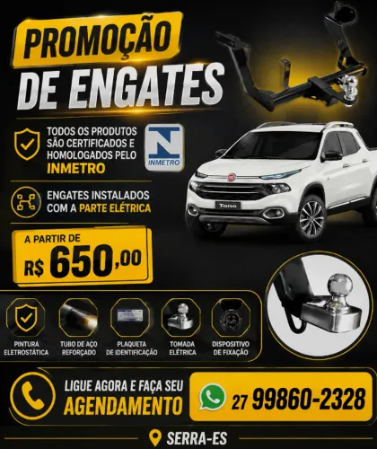 INSTALAÇÃO DE ENGATES