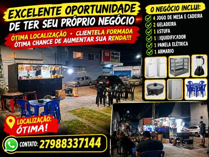 Vende se treyler completo em funcionamento