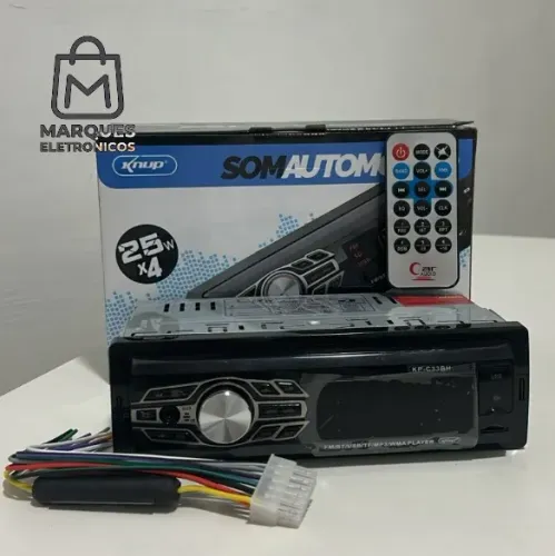 SOM AUTOMOTIVO BLUETOTOH COM CONTROLE REMOTO