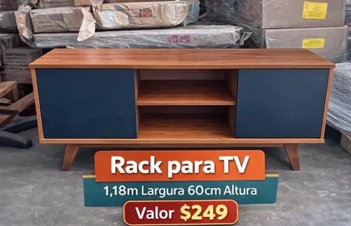 Rack Tv sala de estar entrego 