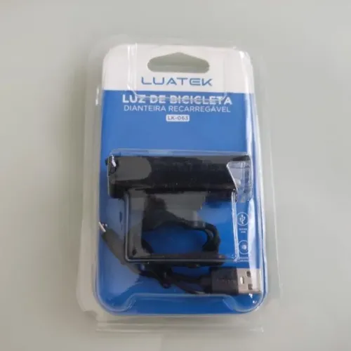 Farol Recarregável Para Bicicleta Luatek LK-062 + Entrego