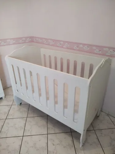 Berço Colonial 3 em 1 Branco Fosco Incabrás