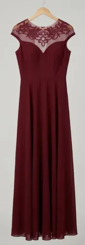 Vestido de festa/casamento - Paleta vinho, bordô, vermelho 