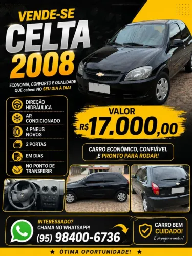 Chevrolet Celta Life/ LS 1.0 MPFI 8V Flexpower 3P 2008