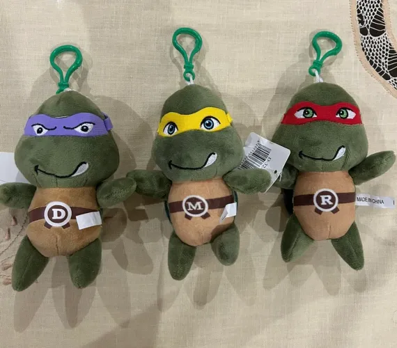 Mini Pelúcias Tartarugas Ninja