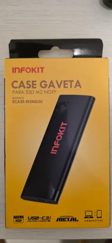 Case gaveta passa SSD2 M2 Infokit novo