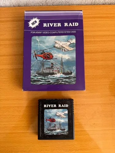Jogo River Raid Atari na Caixa