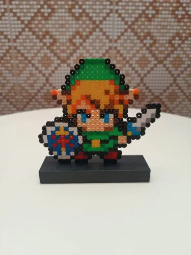 Decoração personagem Link de The Legend Of Zelda em pixel arte